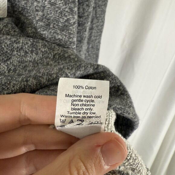 J. Crew Sweater Women's Small White Grey 1/4 Button Long Sleeve - Picture 8 of 11